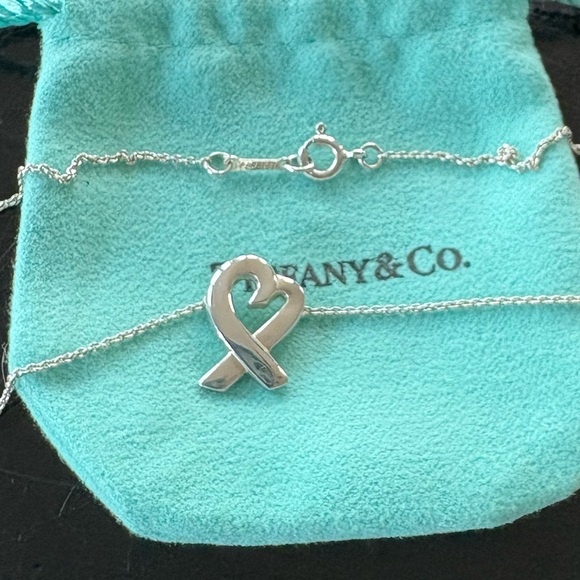 Tiffany & Co. Paloma Picasso Silver Loving HeartPendant Necklace